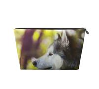 Alaskan Malamute Bokeh Animali Cani Carini, Borsa da toilette Borsa per trucco Borsa per cosmetici Borsa da toilette da viaggio portatile