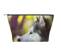 Alaskan Malamute Bokeh Animali Cani Carini, Borsa da toilette Borsa per trucco Borsa per cosmetici Borsa da toilette da viaggio portatile