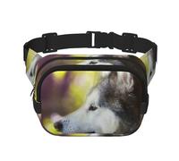 Alaskan Malamute Bokeh Animali Domestici Cani Carini, Marsupio quadrato a doppio strato, borsa da viaggio, marsupio casual