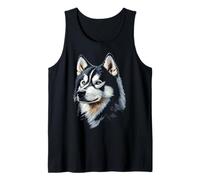 Alaskan Malamute Dog Graphic Pet Opera d'Arte Alaskan Malamute Canotta