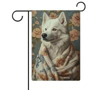 Alaskan Malamute in accappatoio Poster_ Dog Poster_ Alaskan Malamute Bagno Stampa _ Cane Wall Art _ Ritratto Husky _ Pet_ Cane Bagno Poster-1_4 Bandiera Outdoor Garden Popular Modern Decorative