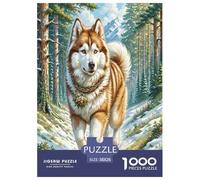 Alaskan Malamute Puzzle Impossible 1000 Pezzi Animali fedeli Decorazione Per La Casa. Rilassamento E Intelligence Per Adulti E Bambini Da 12 Anni 38x26cm/1000pcs