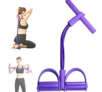 Alaskatag Resistance Band, Cuerda De Resistencia Multifuncional, Gentle Fit, 21 Fitness Resistance Bands-4 Tube Pedal Ankle Puller, for Abdomen, Waist, Arm, Leg Training (purple)