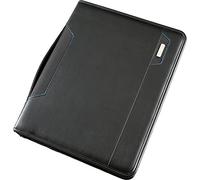 Alassio TabletPC Salerno A4 Organiser Black Faux Leather
