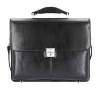 Alassio Cartella Faenza in pelle 40 cm scomparto per laptop nero