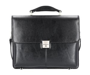 Alassio Cartella Faenza in pelle 40 cm scomparto per laptop nero