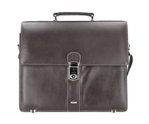 Alassio Cartella Monaco in pelle 38 cm scomparto per laptop marrone