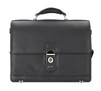 Alassio Cartella Monza in pelle 38 cm scomparto per laptop nero