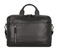 Alassio Cartella Tiber in pelle 41 cm scomparto per laptop nero