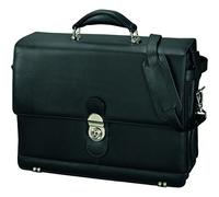 Alassio Cartella Monza in pelle 38 cm scomparto per laptop nero