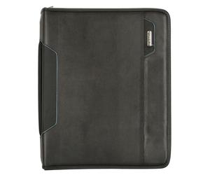 Alassio TabletPC Salerno A4 Organiser Black Faux Leather
