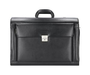 Alassio Valigia pilota in pelle 49 cm scomparto per laptop nero