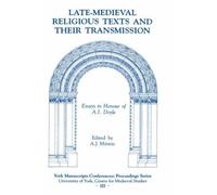 Alastair J Minn Late-Medieval Religious Texts and their Trans (Copertina rigida)