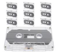 Alasum 10 Pezzi Audiocassette Vuote da 30 Minuti Custodia in Plastico per Registrazioni Versatili, per Progetti Audio Fai-da-te e Diari Sonori Vintage