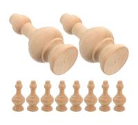 Alasum 10 Pezzi Colonne in Legno Massello Non Verniciate Design Classico Antico, Accessori per Mobili e Balaustre, Struttura Piccola a Ponte, per Decorazione Casa e Studio