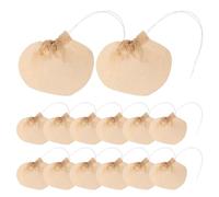 Alasum 100 Bustine Filtro Tè Rotonde in Carta Beige Usa e Getta per Infusione Erbe e Tè Sfuso Chiusura Sicura per Uso Domestico in Viaggio