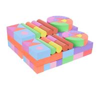 Alasum 100 Pezzi Blocchi da Costruzione in Eva Morbida, Giocattoli Educativi Colorati Mattoncini Sicuri e Stimolanti lo Sviluppo Visivo e Coordinazione Mano-occhio