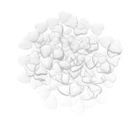Alasum 100 Pezzi Cabochon Pendente a Cuore in Vetro 25mm, Trasparente, per Creazione di Gioielli e Pezzi Fatti a Mano, per Appassionati Diy, Facile da Lavorare