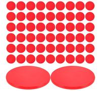 Alasum 100 pezzi Gettoni Bingo Rosso Solido Fiches da Poker Resistenti e Leggere per Giochi da Tavolo e Apprendimento Matematico Contatori Colorati per Famiglie e Amici