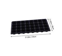 Alasum 10pezzi Kit Starter per Piante con Vassoi di Germinazione Resistenti Nero Vaschette Semina e Termoisolanti per Piccoli Orti e Germogli in Casa e Giardino