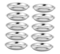 Alasum 10pezzi Piastra in Acciaio Inox per Pellet Fumogeno da Supporto per Riprese Fotografiche e Cinematografiche Base per Effetto Fumo Cattura Detriti Riutilizzabile e Facile da Pulire