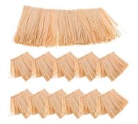 Alasum 12 Pezzi di Erba Artificiale per Tetti di Case delle Bambole Erba Sintetica per Tetti Fai da Te in Miniatura Tetto in Paglia Fai