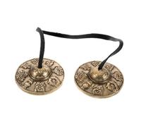 Alasum 1paio Campane Tingsha Ottone Per Meditazione e Rilassamento Strumento Percussione Per Pratiche Spirituali e Culturali Accessorio Musicale Sacro Per Yoga e Cerimonie Tibetane