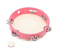 Alasum 1pezzi Tamburello Per Ragazza Legno Rosa Con Strumento Musicale Per Feste e Danze Strumento Percussione Educativo Per Sviluppare Musicale Dei Piccoli