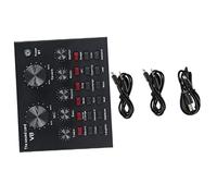Alasum 1set Mixer Audio Professionale Con Scheda Effetti e Voce Completo Di Mixer Per Live Streaming e Registrazione Compatibile Con Smartphone e Computer