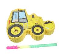 Alasum 1set Pinata Escavatore per Feste Compleanno con Bastone Decorazione Appesa Tavolo per Eventi Tema Costruzioni e Giochi Party