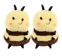Alasum 2 pezzi di peluche a forma di ape sorridente, morbido peluche realizzato in e cotone PP per coccole, racconti e regali di compleanno per bambini
