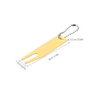 Alasum 2 Pezzi Forchette Ripara Erba da Golf in Metallo Resistente Strumenti Portatili per Riparazione Divot e Marcatori Palla Kit Compatto per Allineamento Putt e Cura Campo