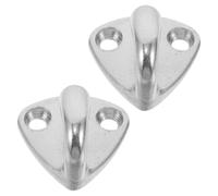 Alasum 2 Pezzi Ganci in Acciaio Inossidabile per Barche Appendini Resistenti e Compatti per Cappelli Capi e Parabordi Accessori Nautici Facili da Installare per Yacht e Vele