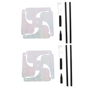 Alasum 2 Pezzi Girandola Paraocchi per Uccelli da Giardino Mulino a Vento Riflettente Dispositivo per Esilio Animale per Esterno Decorazione Cortile Facile da Montare