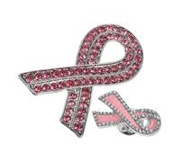 Alasum 2 Pezzi Spille Nastro Rosa in Lega la Sensibilizzazione Sul Cancro al Seno, Facili da Indossare da Attaccare, Eleganti e Delicate per Eventi e Vacanze di Solidarietà