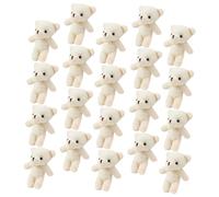 Alasum 20 Pezzi Mini Orsetto Ciondolo Multifunzione e Cotone Pp, Statuette Portatili Adorabili per Decorazioni Fai da Te e Regali Creativi