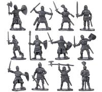Alasum 200 Pezzi Miniature Soldatini di Plastica Cavalieri Medievali Figurine di Persone Realistiche per Decorazioni Micro Paesaggistica e Gioco