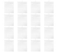 Alasum 24 Pezzi Sacchetto di Stoccaggio Sospeso con Gancio Integrato in Pvc Trasparente 27x33 Cm, Riutilizzabile e Multifunzionale per Organizzazione in Casa e Armadio