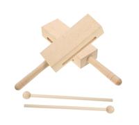 Alasum 2sets Strumento Musicale Percussivo Legno Con Manico Da Blocchi Sonori Per Esplorazione Musicale Per Adulti e Insegnanti Di Musica
