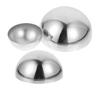 Alasum 3 Pezzi Palle Emisferiche Cave in Acciaio Inossidabile Superficie Specchiata Design Cavo e Levigatura Liscia per Decorazione Giardino Casa