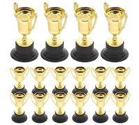 Alasum 30 Pezzi Trofei Premio in Plastica Base Nera Coppe Ricompensa per Premi Creativi per Giochi e attività Scolastiche Riutilizzabile