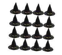 Alasum 36 pezzi Mini Cappelli Strega Neri per Halloween Accessori Miniatura per Casa delle Bambole Decorazioni Festa e Progetti Artistici DIY Cappelli Streghe Halloween Piccoli e