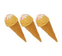 Alasum 3pezzi Cono Gelato Finto Simulato Decorazione Dessert Simulato Cono Artificiale Cibo Da Cucina Giocattolo Oggetto Di Scena Per