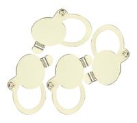 Alasum 4 Pezzi Copertura per Spioncino in Rame Oro per Porta Interna, Protegge la Privacy Bloccando la Vista Esterna, Sostituisce Coperture Vecchie o Danneggiate, Design Elegante per
