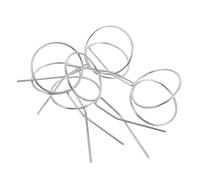 Alasum 4 Pezzi Raccoglitore di Palline da Golf in Acciaio Inox, Argento | Sessioni di Pratica e Campo Allenamento, Presa Sicura e Design Leggero, Doppia Funzione come Segnapalla