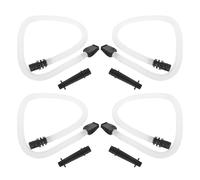 Alasum 4 Set Bocchini Flessibili per Melodica con Tubo in Plastica Resistente Compatibili con Pianica Tasti Accessori per Strumenti Musicali con Facile Installazione e Controllo Aria