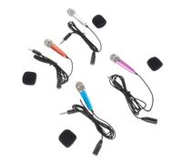Alasum 4pezzi Microfoni Mini Portatili Per Registrazione e Karaoke Da Vari Colori Per Smartphone e Computer Microfono Compatto e Leggero Per Canti e Video Per Amanti Della Musica