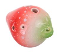 Alasum 6foro Ocarina Ceramica Forma Di Fragola Strumento Musicale Per Ragazzo Ragazza Pratica e Divertimento Per Scuole e Viaggi