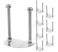 Alasum 8 Pezzi 8 Pezzi Accessori per Pattini a Rotelle in Acciaio Inox Kit Montaggio Piastra Inferiore Ammortizzatore 50Mm Staffe Metalliche per Riparazione e Supporto Stabile, Adatto per