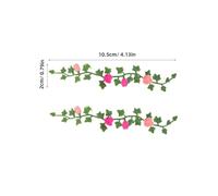 Alasum 8 Pezzi Rosa Rampicante Finta per Casa delle Bambole Decorazioni da Parete Rose in Miniatura per Micro Paesaggi delle Fate e Diorami Accessori Artigianali per Mini Case